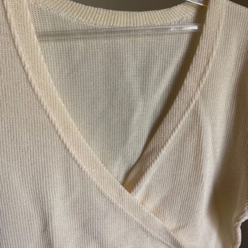 Wrap top new, beige, one size