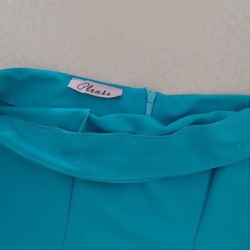 Please women's mini dress like new, turquoise, size S