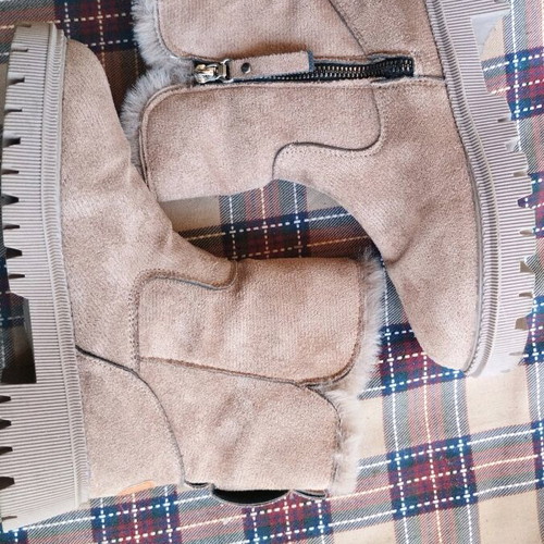 F&8 Fashion suede women's winter ankle boots, size 36.5