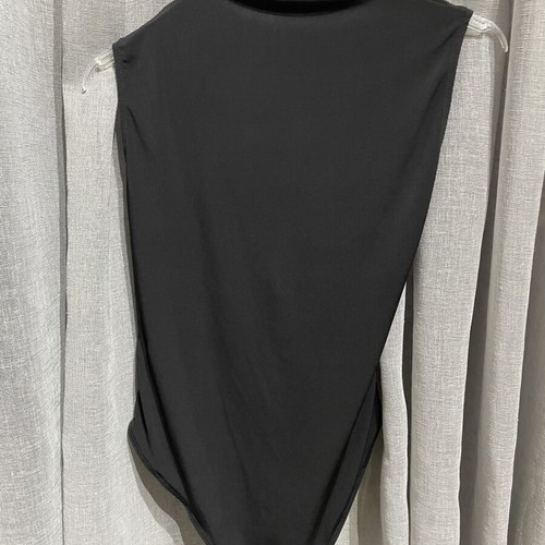 Zara wrap bodysuit, black, size M