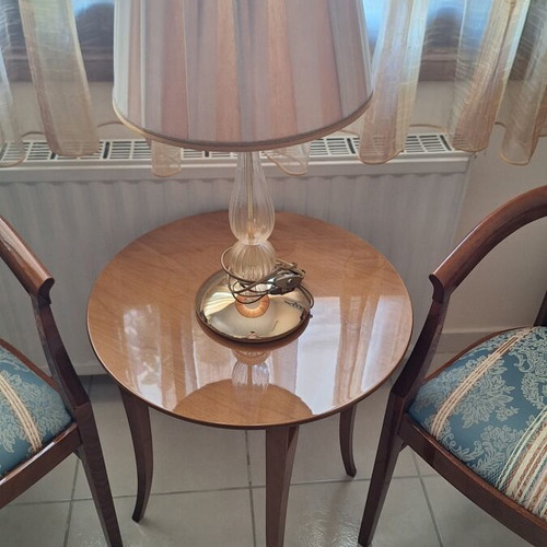 Table lamp 63 cm height with Murano glass