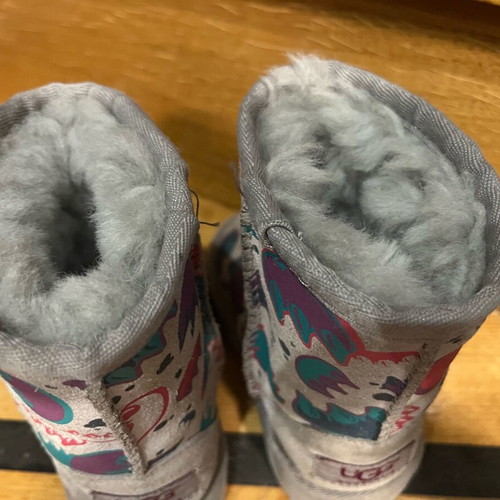 Ugg kids boots like new, grey, size 23-24