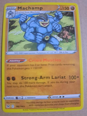 Κάρτα Pokemon Machamp 88/196 Lost Origin Holo Rare σαν καινούργιο