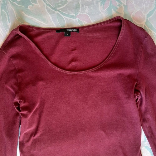 Bordeaux Tally Weijl blouse used, size M