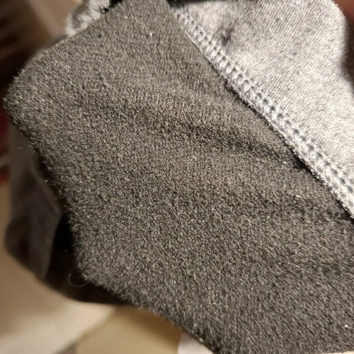 Warm grey leggings like new with fleece lining, size M/L