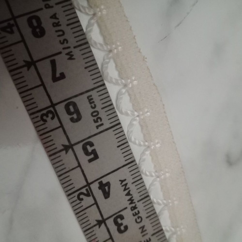 Elastic ribbon with loops like new, off-white-sugar color