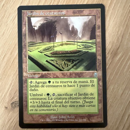 Centaur Garden MTG card Odyssey 2001, uncommon