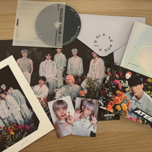 Golden Hour Part.2 Ateez Mini Album like new with poster and photobook