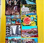  10 καρτ-ποστάλ Ιταλία- Γαλλία-Ελβετία
