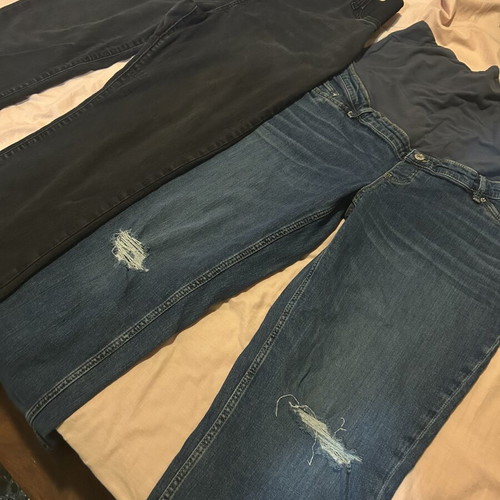 Maternity jeans size L like new, set of two