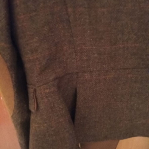 Zara short jacket without lapel new, brown, XL
