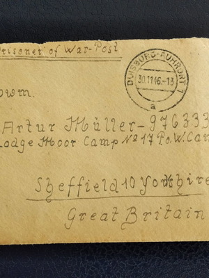 Γράμμα αιχμαλώτου πολέμου 1946 μεταχειρισμένο