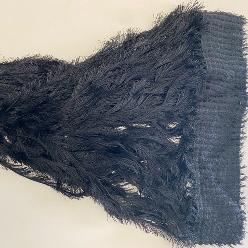 Velvet fringe curtains new, set of 5 pieces 240x90