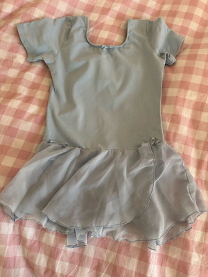 Go Dance ballet leotard with attached skirt medium size, like new, turquoise