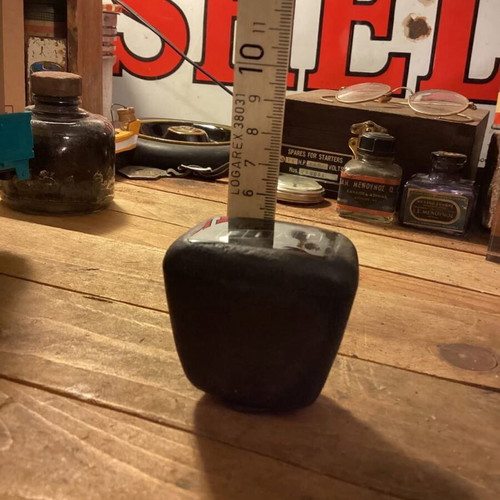 Fiat gearshift lever used, vintage 1968-1972 logo