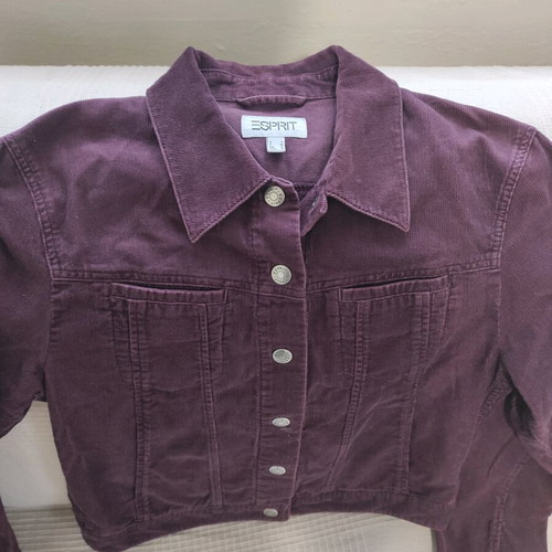 Esprit corduroy shirt like new, size S, burgundy