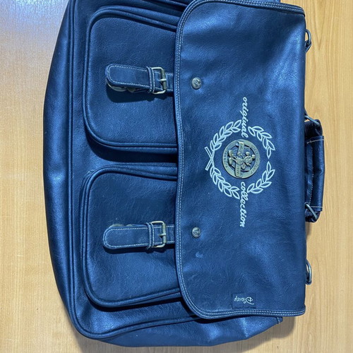 Disney leather crossbody bag used, black 30x40x10 cm
