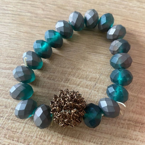Handmade bracelet A&D with color-changing stones like new