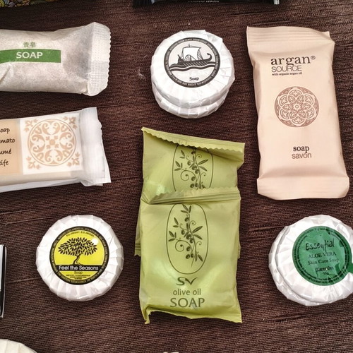 Collection of 30 new individual hotel and travel soaps