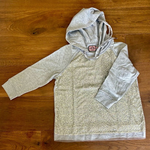 Juicy Couture sweatshirt with hood and sequins like new, size M