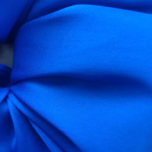 Scrunchie XL handmade satin blue new