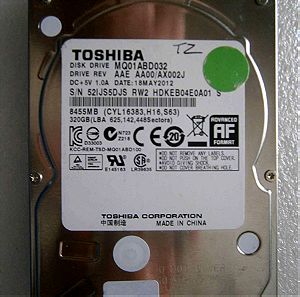Toshiba 320GB SATA2 2,5"