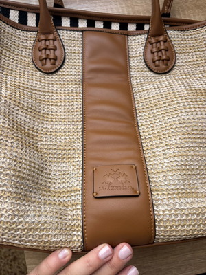 La Martina shoulder bag like new, beige and brown
