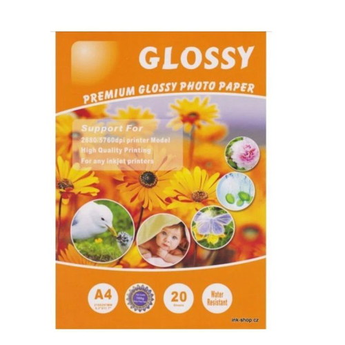 Professional glossy photo paper A4 new, pack of 10x20 sheets