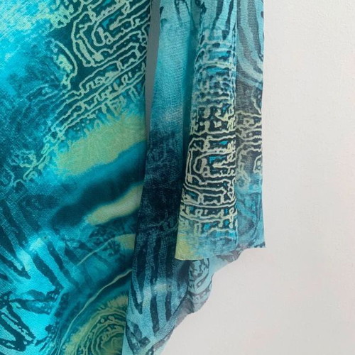 Dress size L, like new, blue and turquoise
