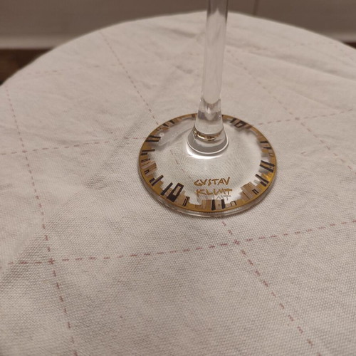 Goebel collectible champagne glasses Gustav Klimt – from museum – brand new
