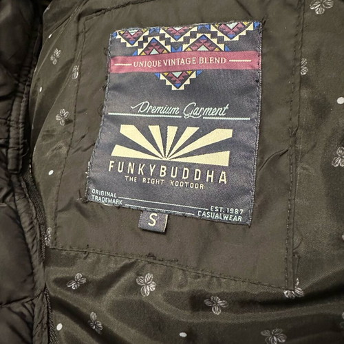 Funky Buddha women's black jacket size S with lining and hood