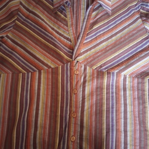 Sarah Lawrence striped women's shirt XL like new, vintage style
