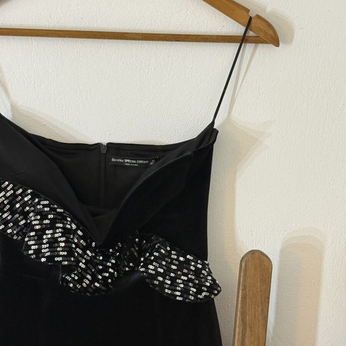 Bershka sequin velour mini dress XS like new