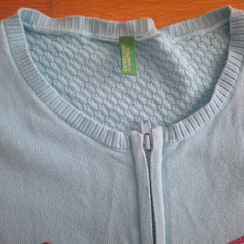 Benetton cardigan for girls turquoise like new