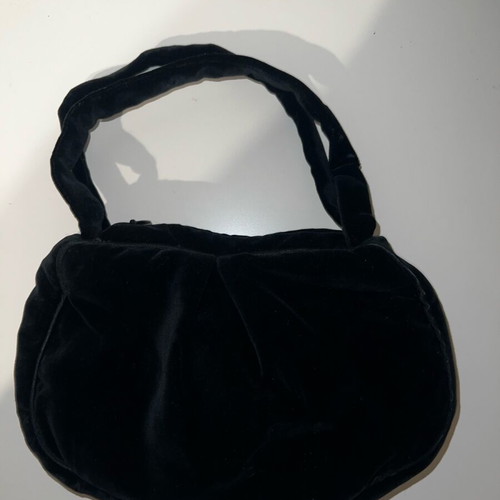Vintage velvet evening handbag Eleni Hasioti new, black