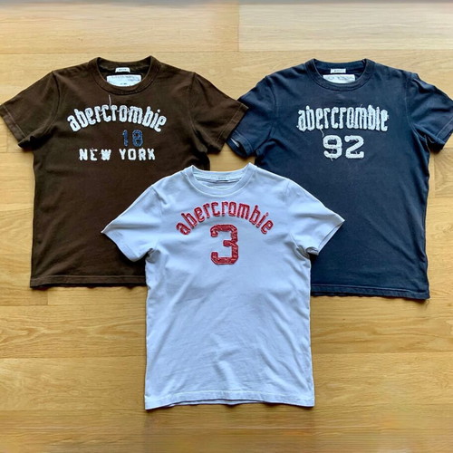 Abercrombie & Fitch children’s T-shirts used, set of 3, size L