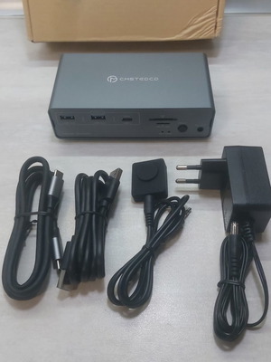 CMSTEDCD SW521 Professional KVM Switch Docking Station for 2 Computers and 2 Monitors