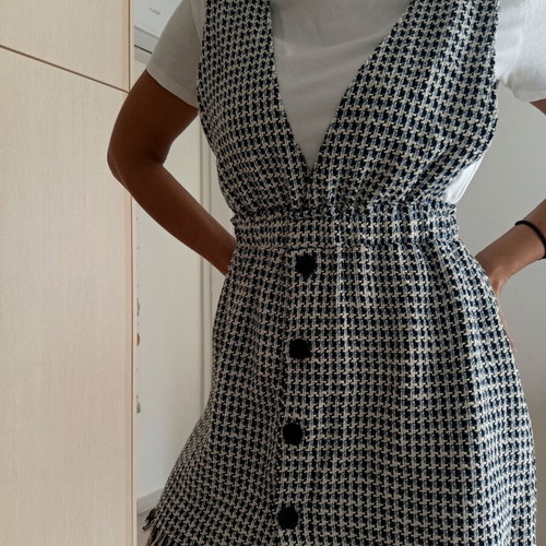 Tweed Zara dress like new, worn once, size L