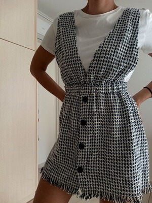 Tweed Zara dress like new, worn once, size L