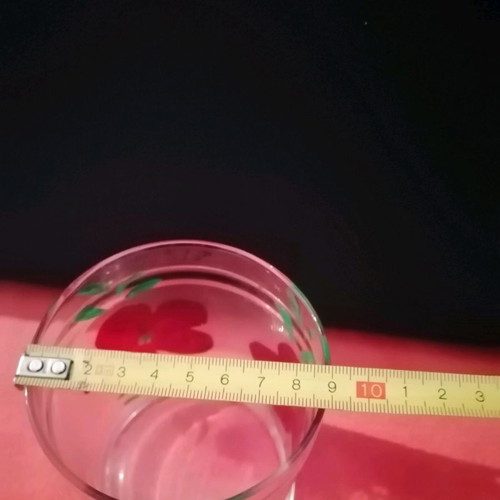 Anchor Hocking Foxy Flowers vintage glass storage jar with lid