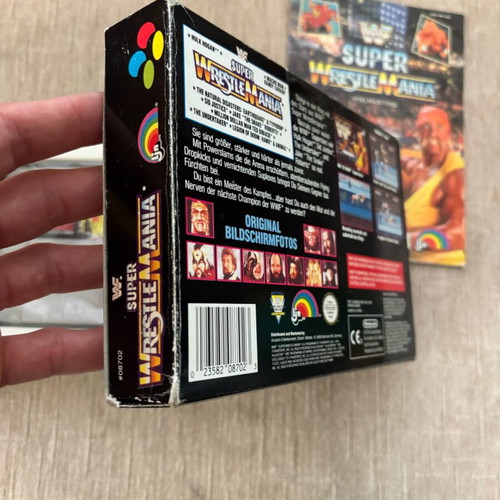 WF Super Wrestlemania Nintendo SNES used, complete