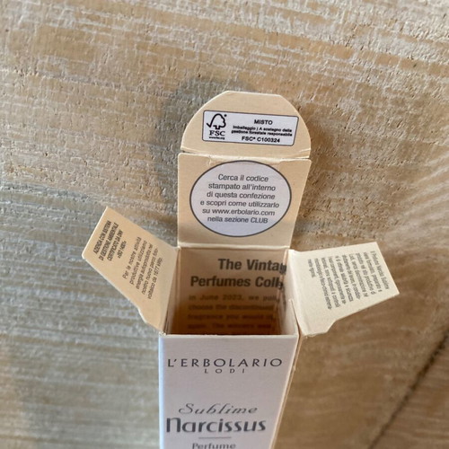 L’ erbolario Narciso Eau de Parfum 15ml new