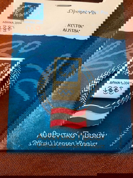 Αυθεντική καρφίτσα ολυμπιακών αγώνων Αθήνα 2004