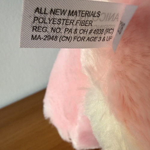 Anico International pink plush bunny stuffed animal