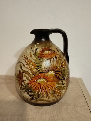 Handmade clay jug like new without damages