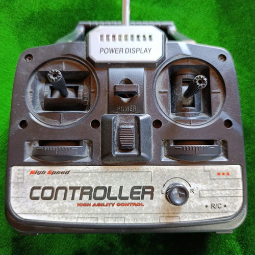 Wireless 3-channel remote control transmitter for RC helicopters