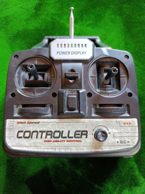 Wireless 3-channel remote control transmitter for RC helicopters