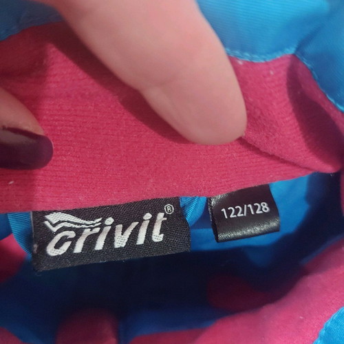 Snow jacket like new, multicolor, for girls aged 6-8