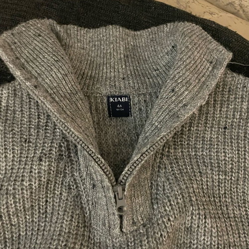 Kiabi children's sweater new for boy 4 years old, gray
