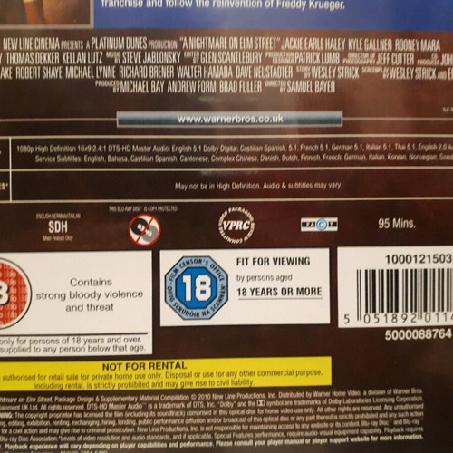 A Nightmare on Elm Street Blu-Ray used